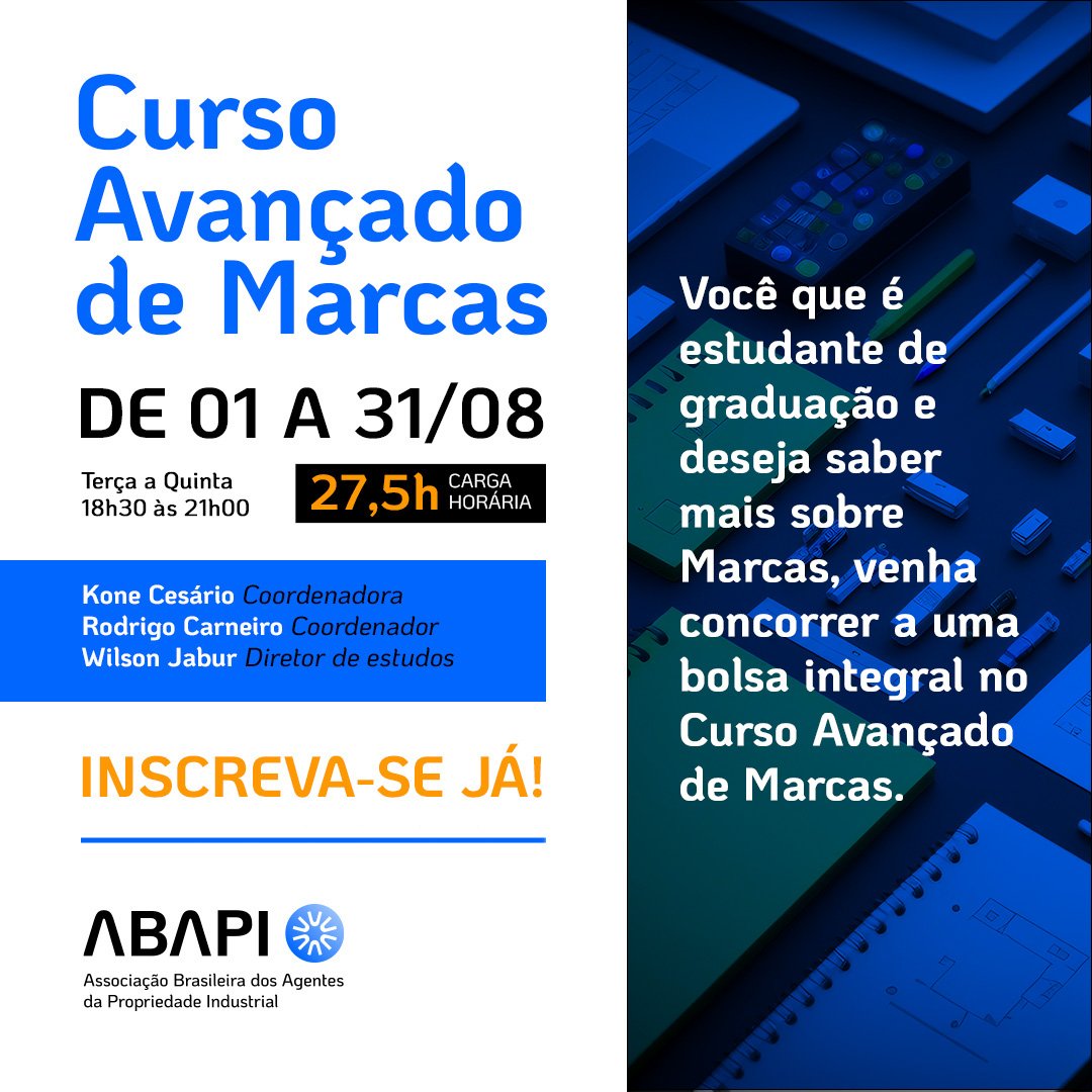 SORTEIO – Curso Avançado de Marcas