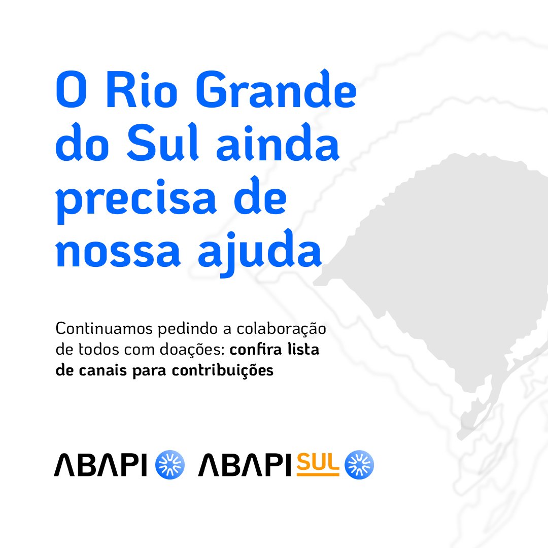 ABAPI é solidária com vítimas das enchentes no RS