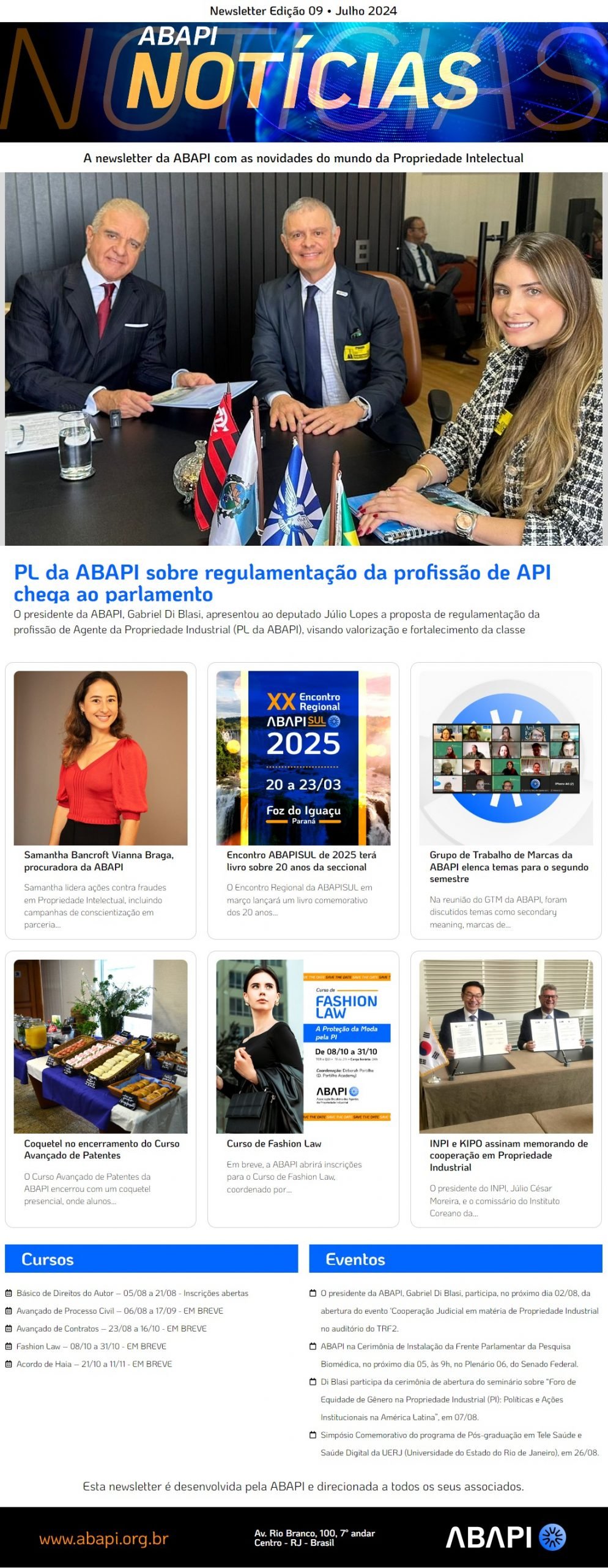 Newsletter Edição 09 • Julho 2024