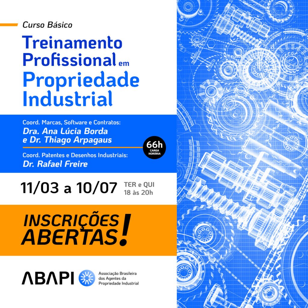 Curso de Treinamento Profissional em Propriedade Industrial Nível Básico - 1º Semestre
