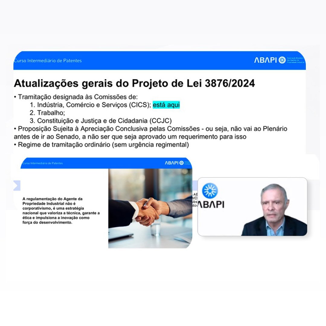 Curso de Patentes ABAPI encerrou com aula sobre o Agente da Propriedade Industrial
