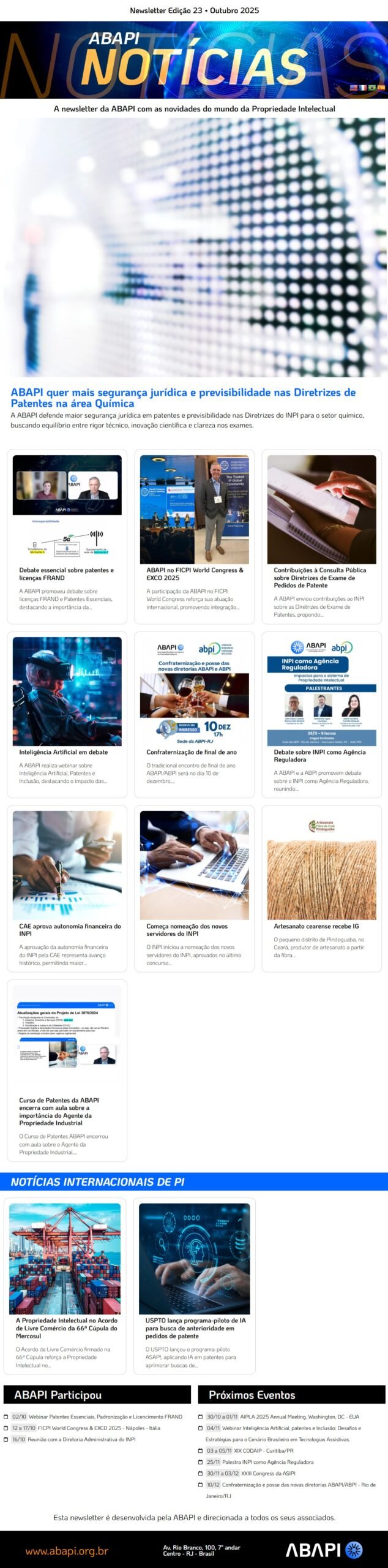 Newsletter ed23 Outubro/2025