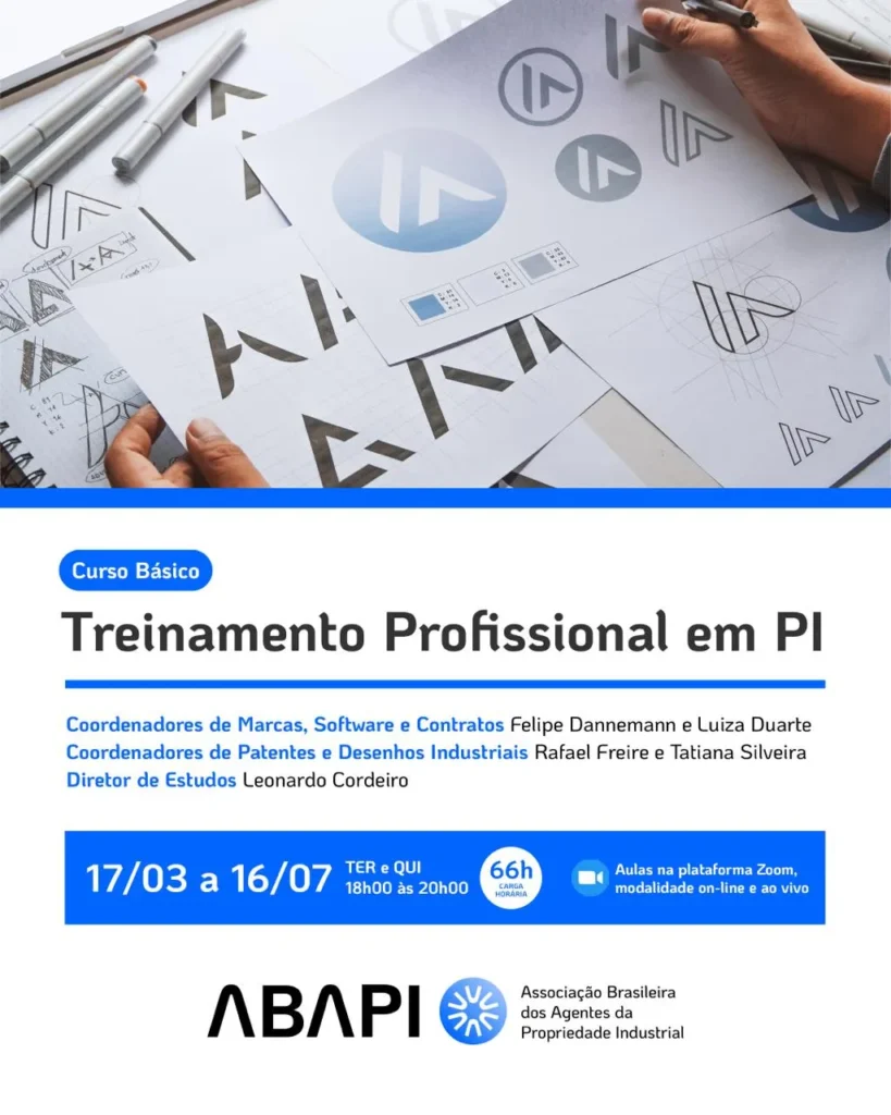 Curso de Treinamento Profissional em Propriedade Industrial Nível Básico - 1º Semestre