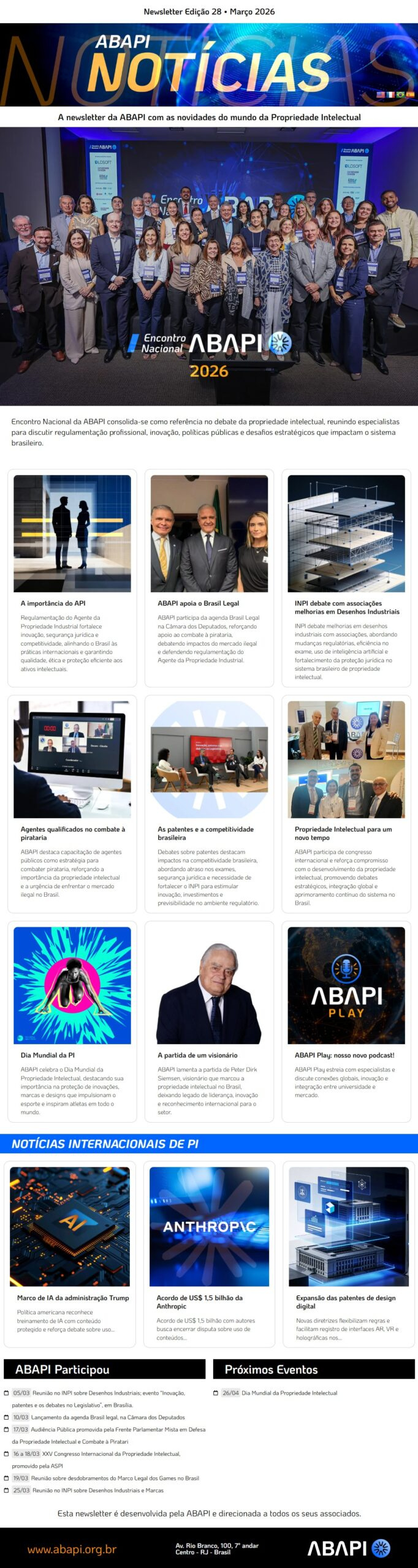 Newsletter edição 28 de março 2026