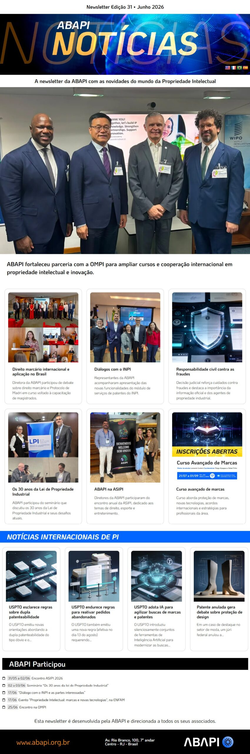 Newsletter edição 31 - junho 2026