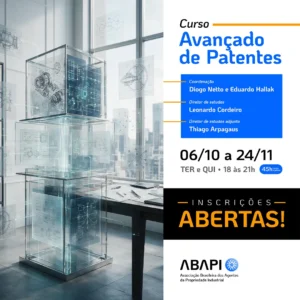 Inscrições para o curso avançado de patentes